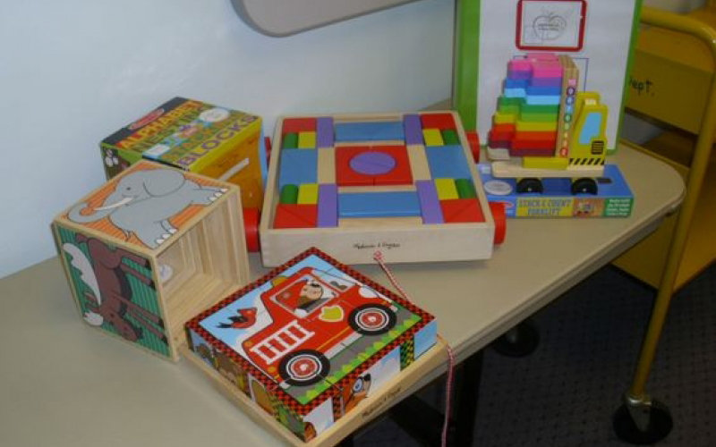 Contents of the Learn with Blocks Early Literacy Kit
