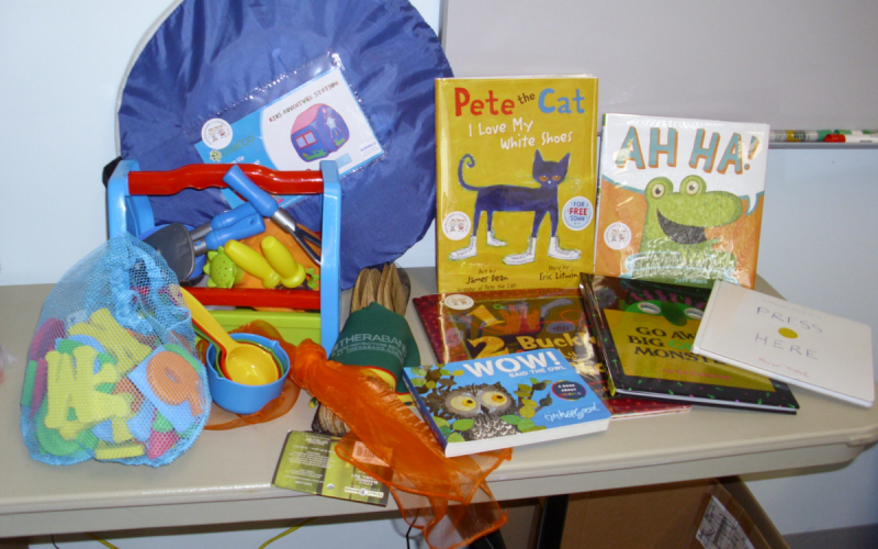 Contents of the Sensory Storytime Early Literacy Kit