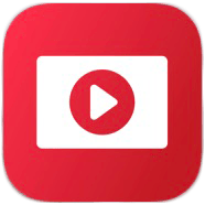 YouTube play button icon
