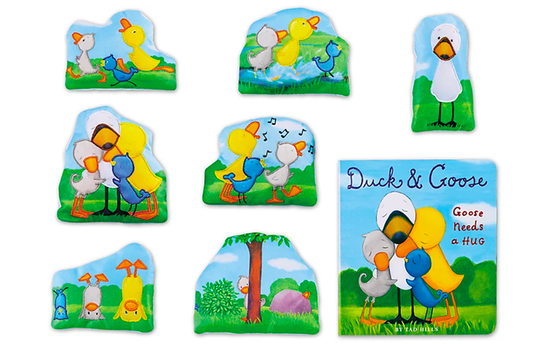 Duck & Goose: Duck Needs a Hug Storytelling Set Book and Cloth Characters