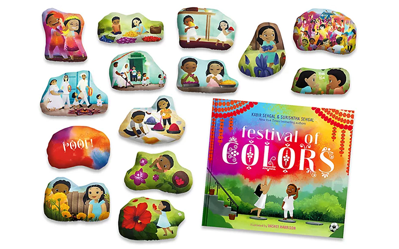 Festival of Colors book and felt board pieces