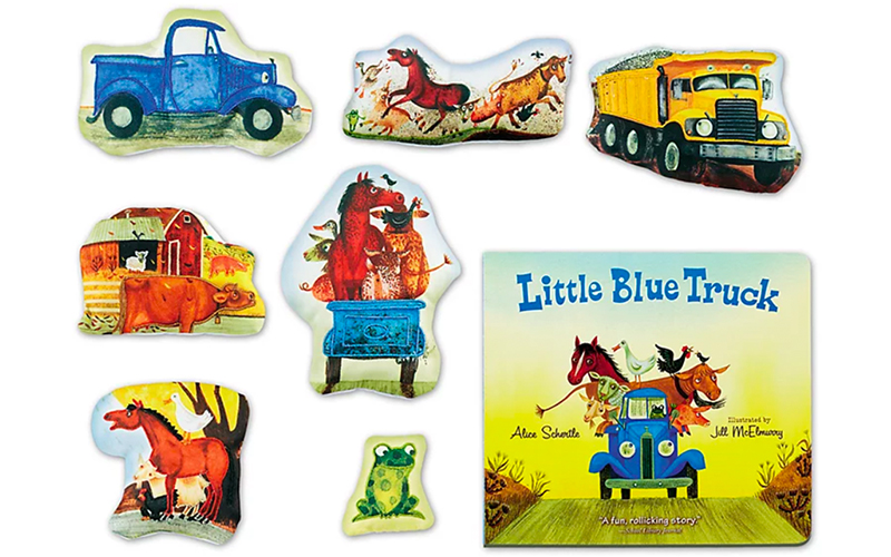 Little Blue Truck Storytelling Set Book and Cloth Characters