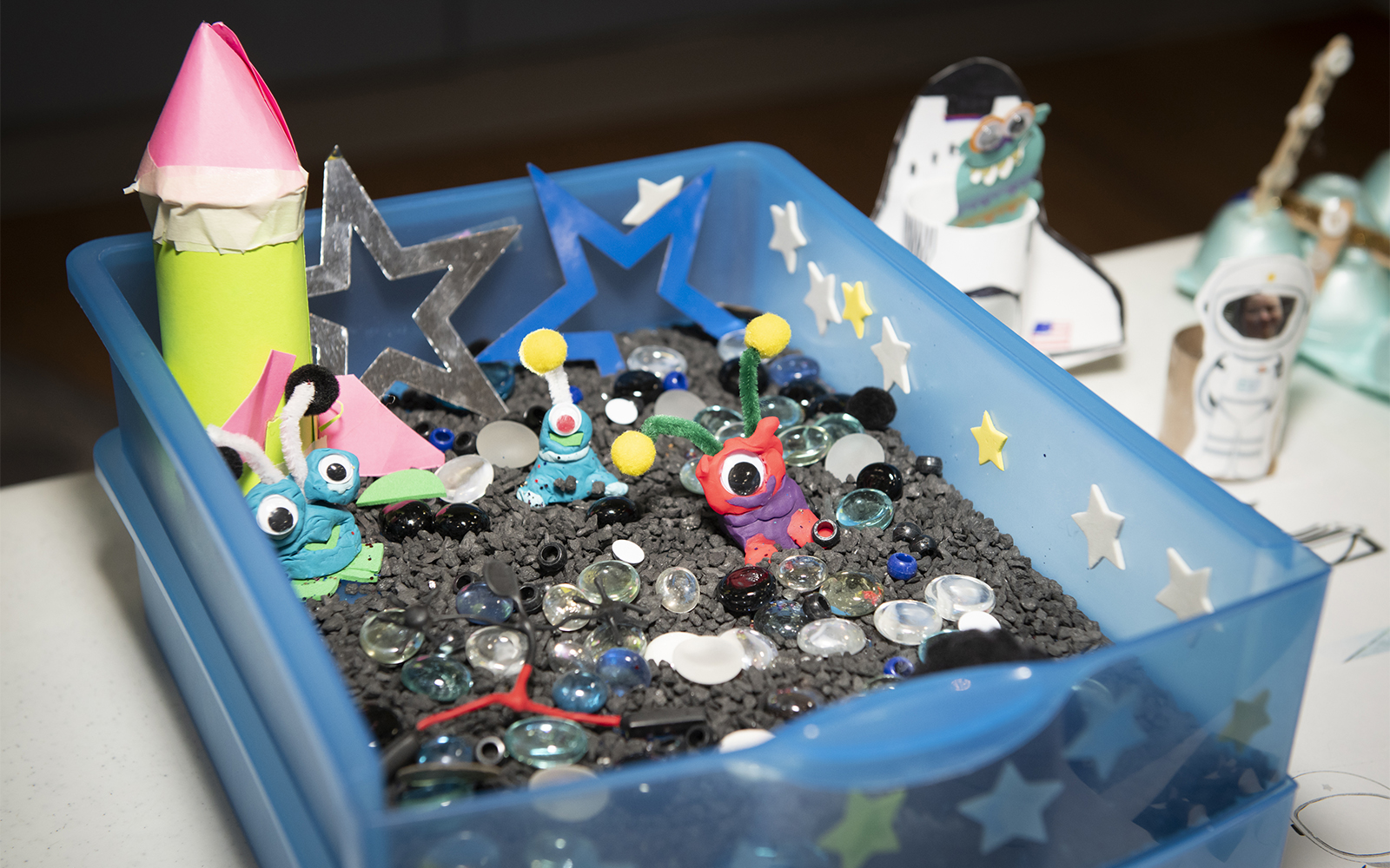space themed craft at the 2019 SRP workshop