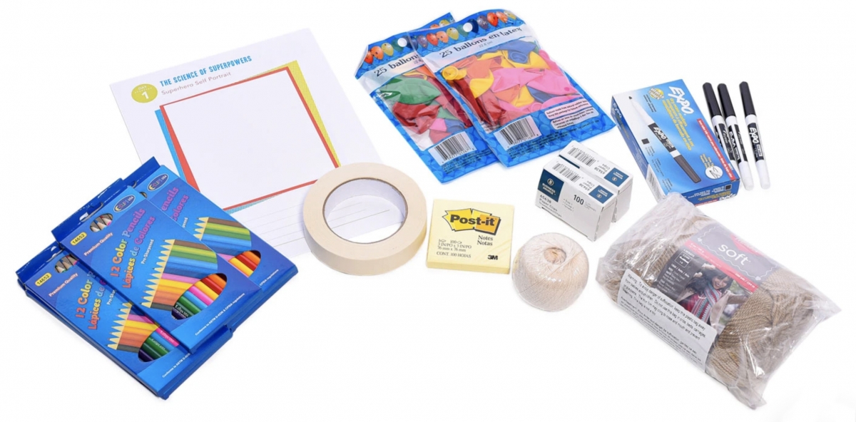 The Science of Superpowers STEM Kit contents