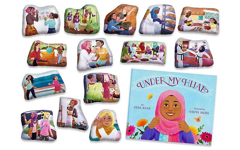 Under My Hijab book and felt board pieces
