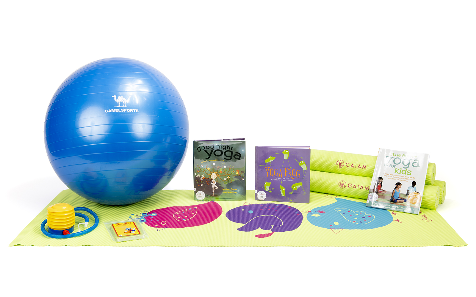 Contents of the Yoga for Kids Early Literacy Kit