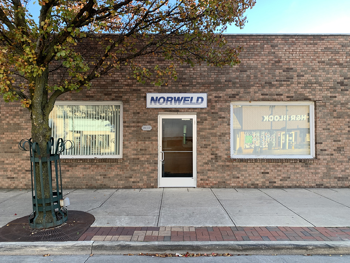 exterior view of the front of the NORWELD office building