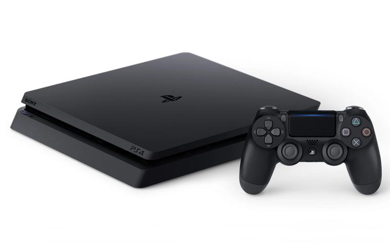 PlayStation 4 Slim console and controller