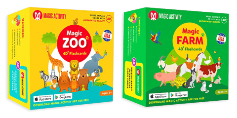 Magic Zoo and Magic Farm 4D Flashcards