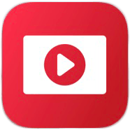 YouTube play button icon