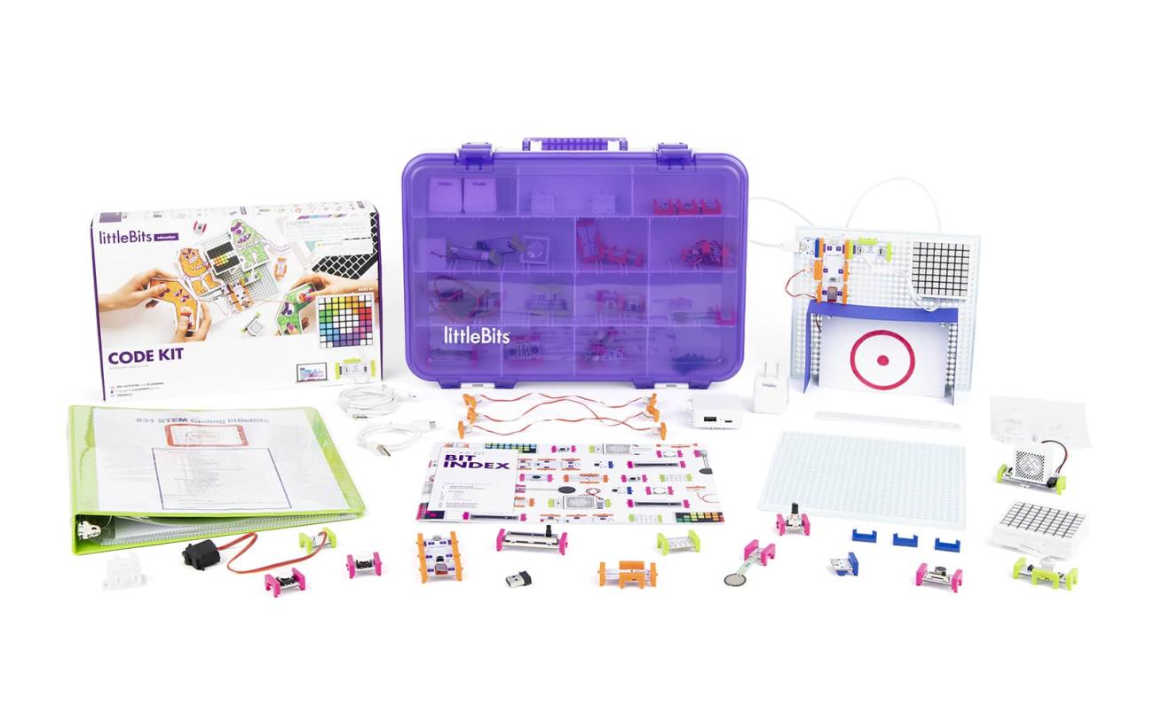 littleBits Code Kit STEM Kit contents