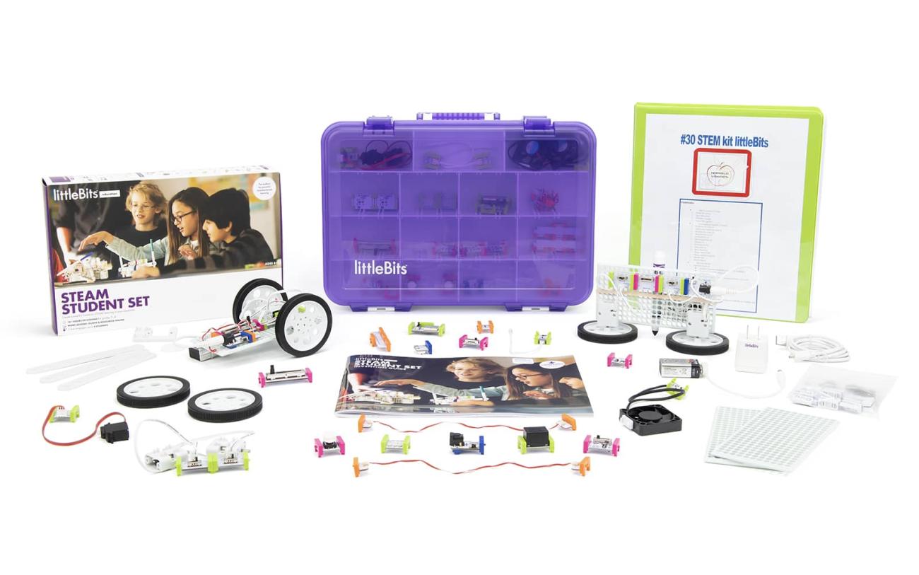 littleBits STEAM Set STEM Kit contents