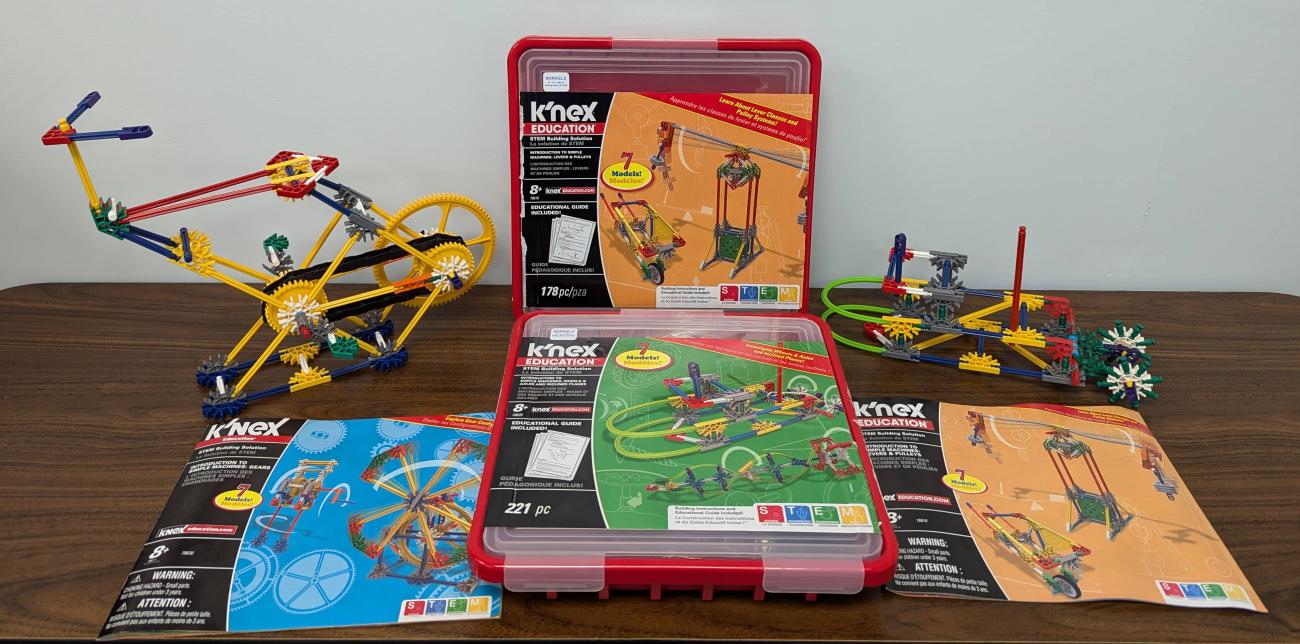 K'NEX Simple Machines STEM Kit contents