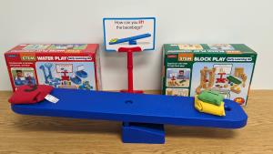 STEM Play Kit containing the Block Play, Water Play, and Active Play Sets